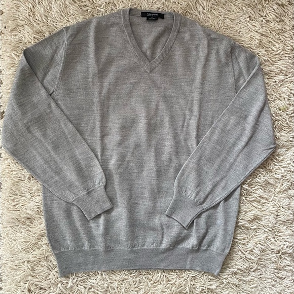Giorgiolini 100% Wool Men’s Gray sweater size L
